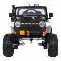 Biele vozidlo Jeep Monster