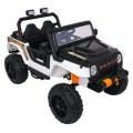Biele vozidlo Jeep Monster