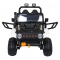 Biele vozidlo Jeep Monster
