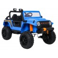 Modré vozidlo Jeep Monster