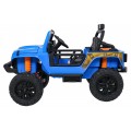 Modré vozidlo Jeep Monster