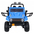 Modré vozidlo Jeep Monster