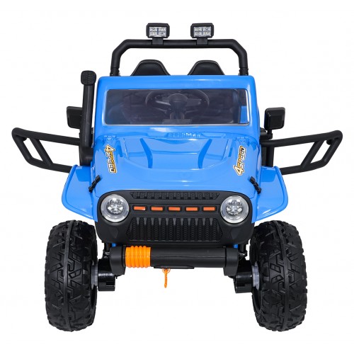Modré vozidlo Jeep Monster