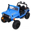 Modré vozidlo Jeep Monster
