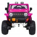 Ružové vozidlo Jeep Monster