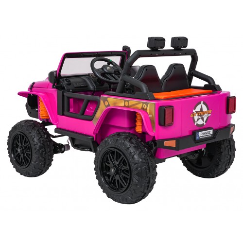 Ružové vozidlo Jeep Monster