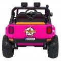 Ružové vozidlo Jeep Monster