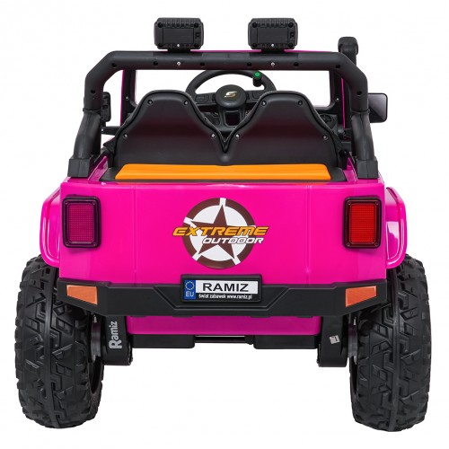 Ružové vozidlo Jeep Monster