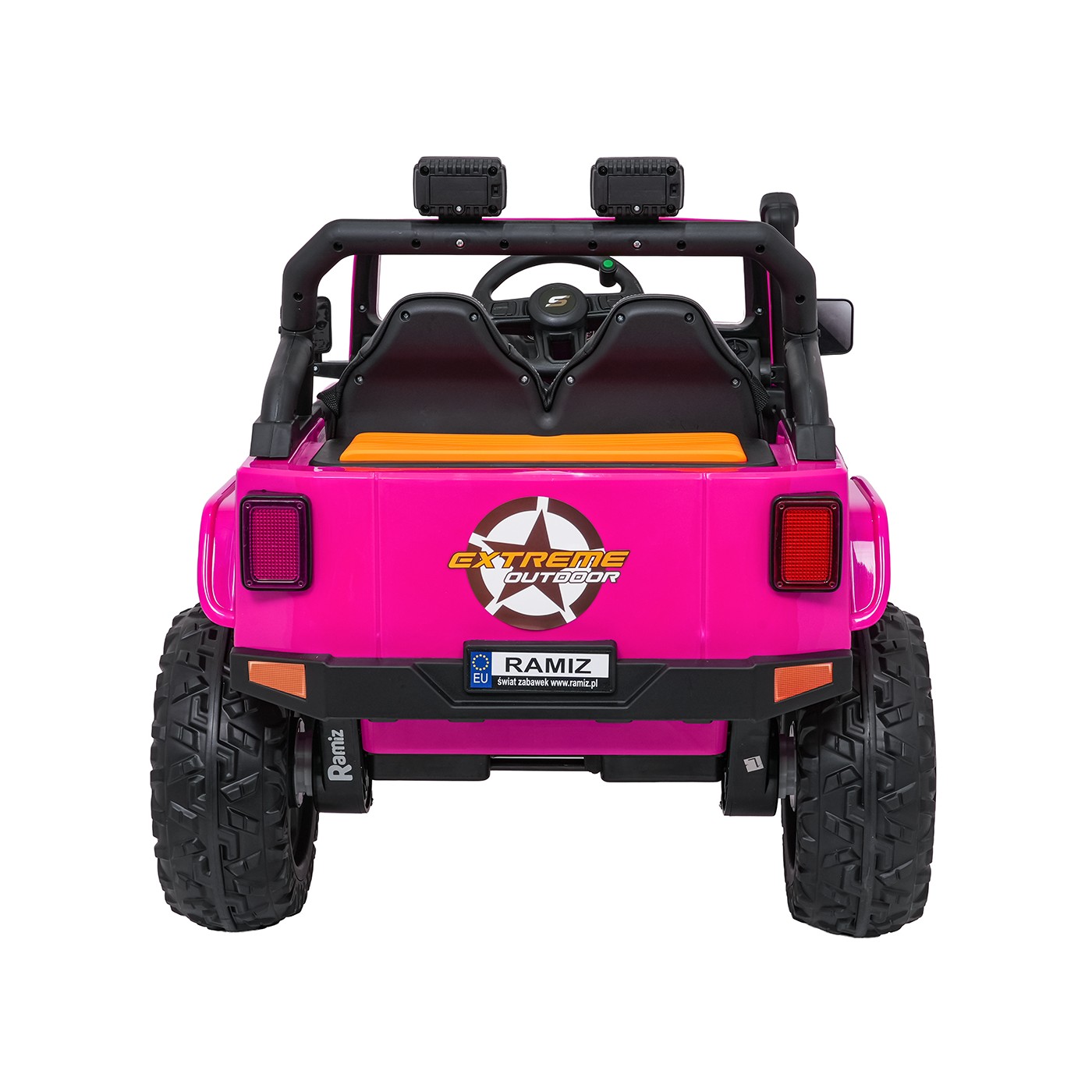 Ružové vozidlo Jeep Monster
