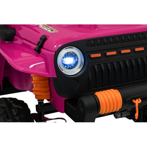 Ružové vozidlo Jeep Monster