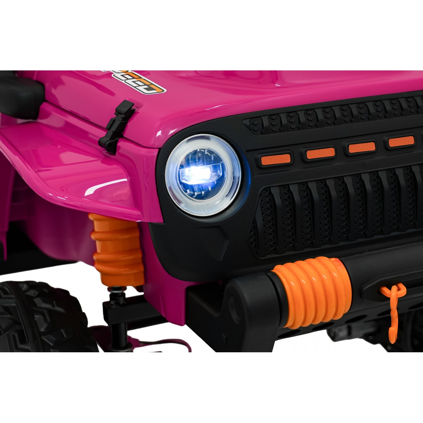 Ružové vozidlo Jeep Monster