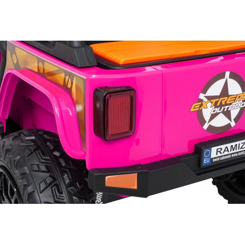 Ružové vozidlo Jeep Monster