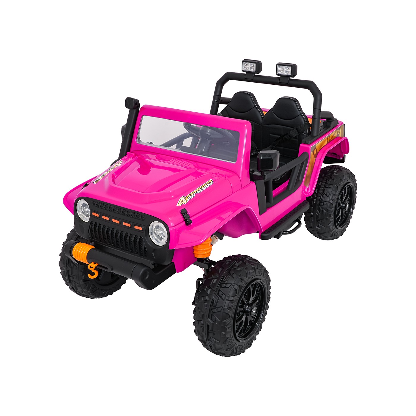 Ružové vozidlo Jeep Monster
