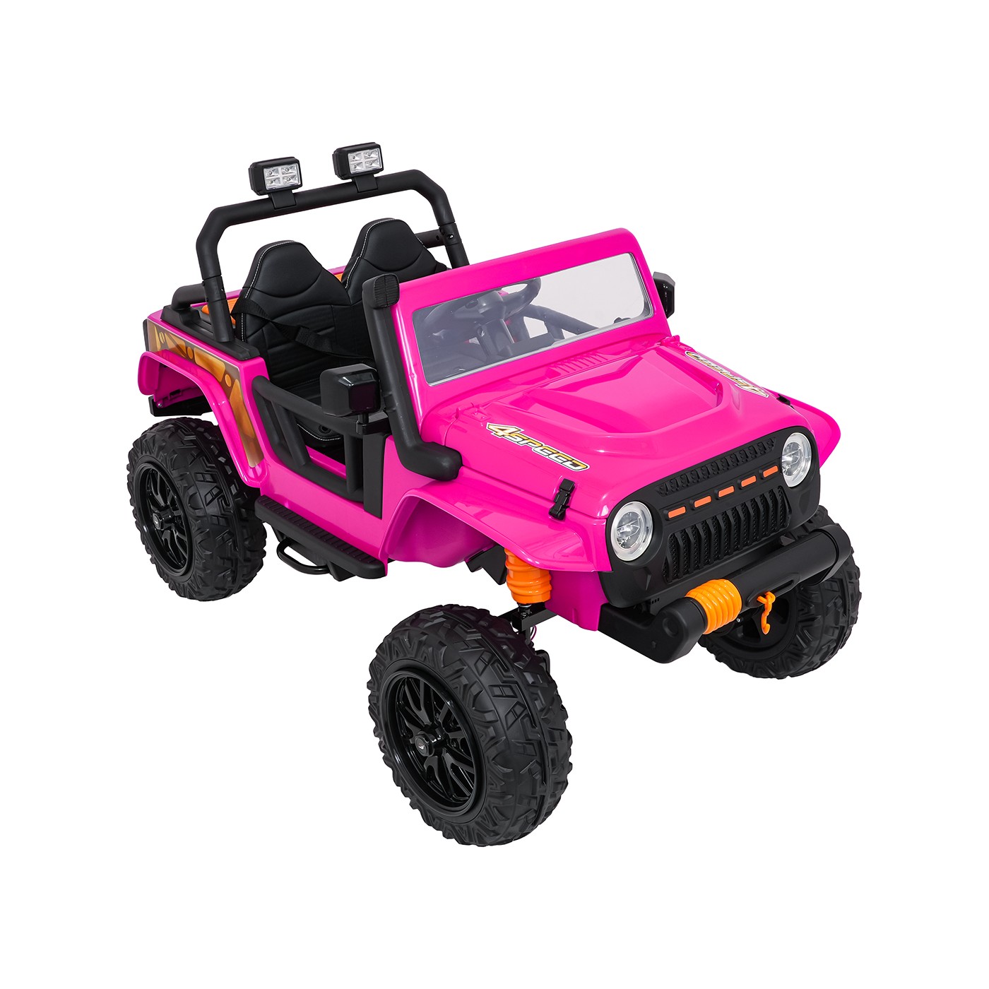 Ružové vozidlo Jeep Monster