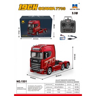 SCANIA 770S R/C truck 1:18 Červená