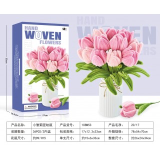 Kytica mäkkých kvetov DIY Tulipány