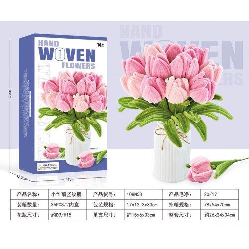 Kytica mäkkých kvetov DIY Tulipány