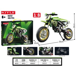Sada kociek Motocykel zelený 466el.
