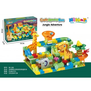 Guľôčková dráha Jungle bricks 200el.