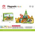 Súprava magnetických tehličiek Zoo 27el.