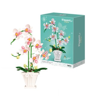 Sada tehál biela orchidea 718el.