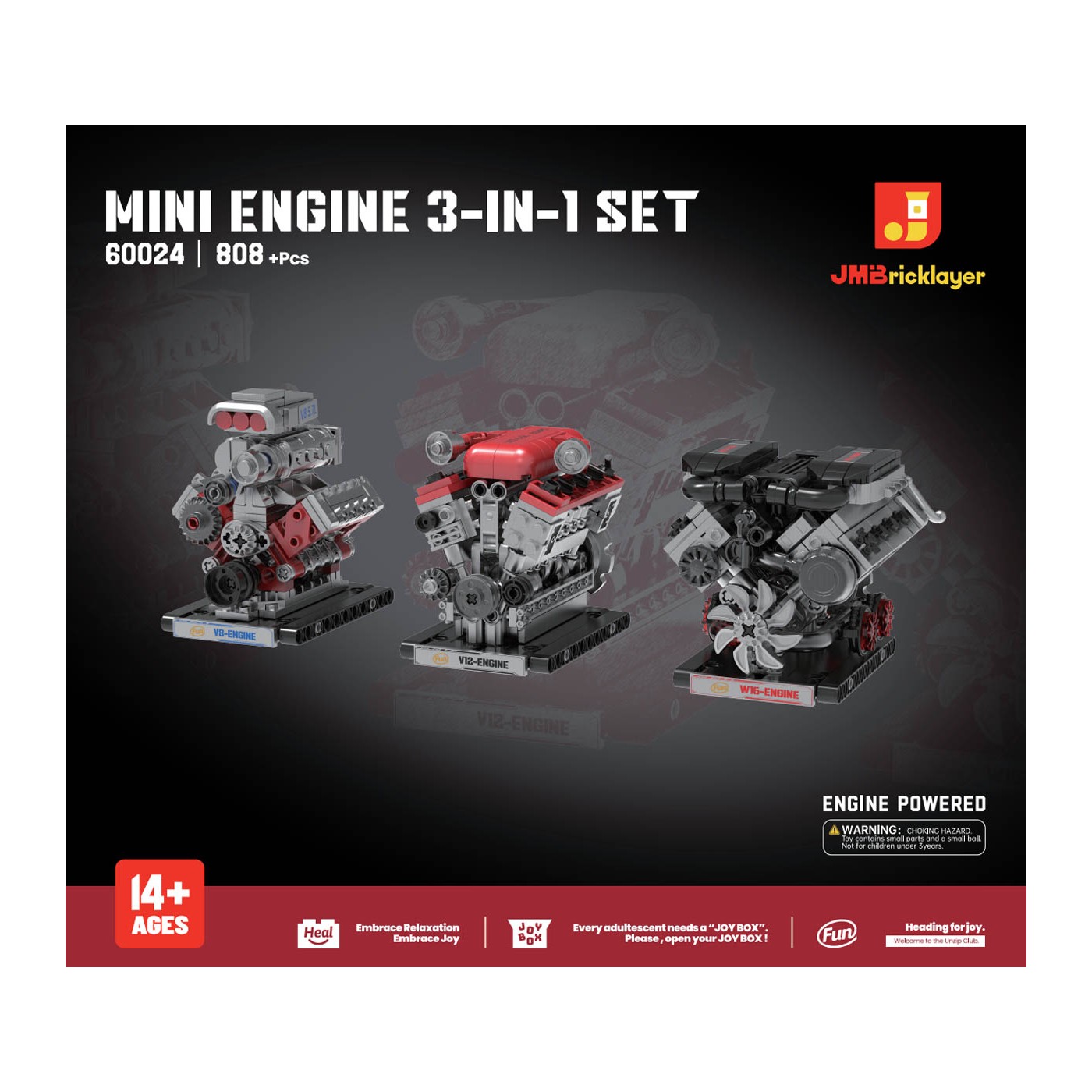 Sada tehál Engine 3v1 808el.