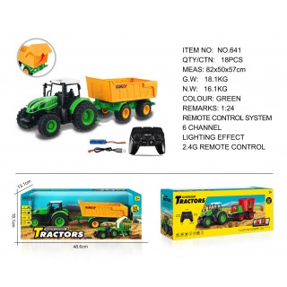 Ťahač s otvárateľným žltým návesom R/C 1:24