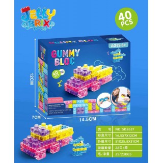 Mäkké farebné gélové bloky 40el.