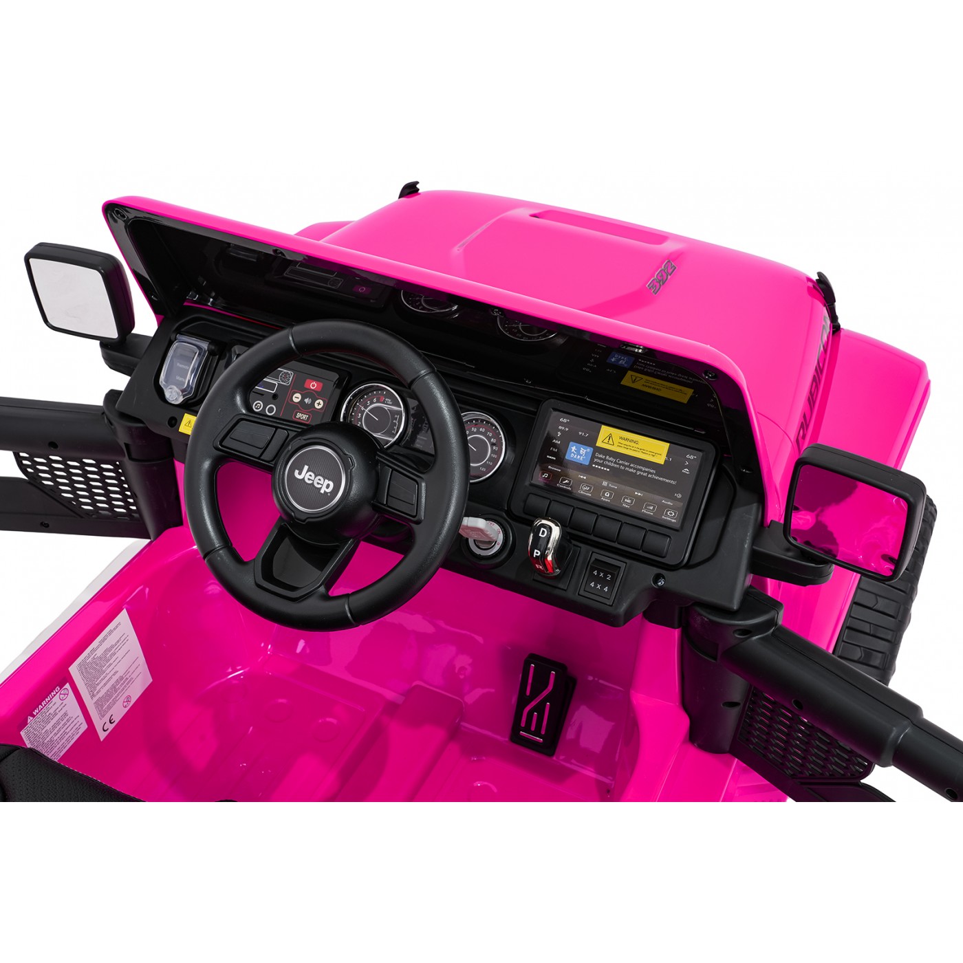 Jeep Wrangler Rubicon LIFT ružové vozidlo