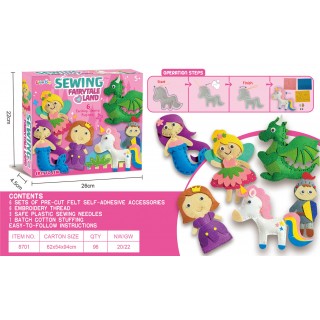 Kreatívna sada na vyšívanie postavičiek Princess Edition