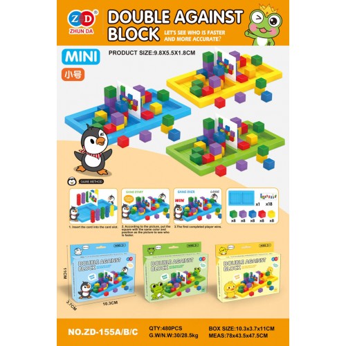 Arkádová hra MINI Shapes + Cards Penguin Edition