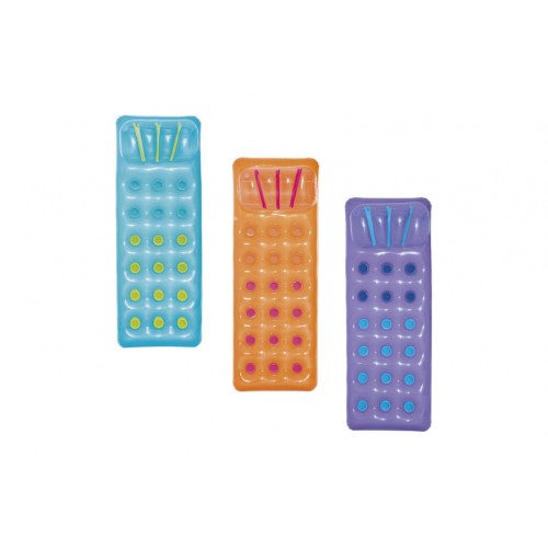 Neonový Matrac plážový BESTWAY Fialový 188x71cm + Opravná sada