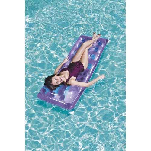 Neonový Matrac plážový BESTWAY Fialový 188x71cm + Opravná sada