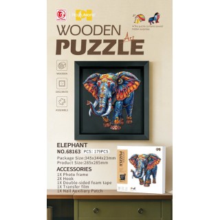 Drevené puzzle 179el. Slon