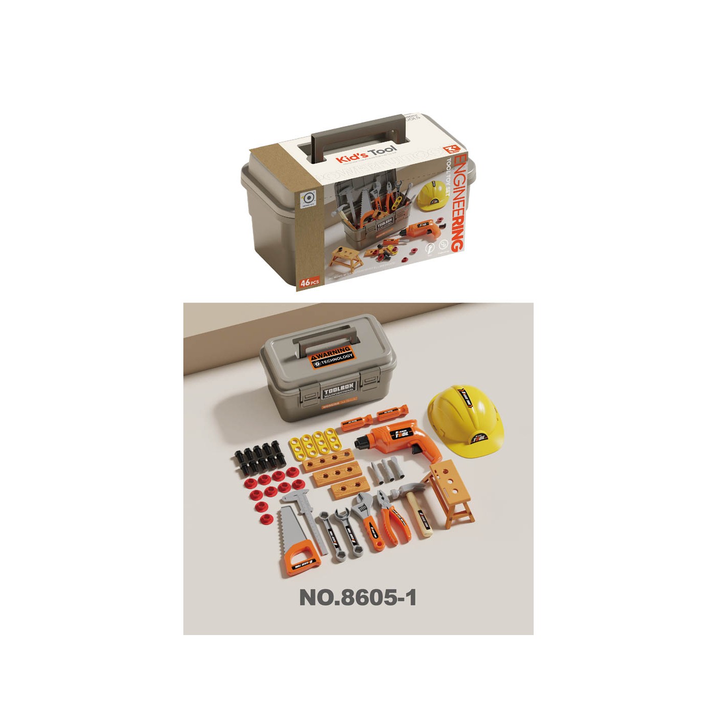 Súprava pre údržbárov s truhlicou 46el.