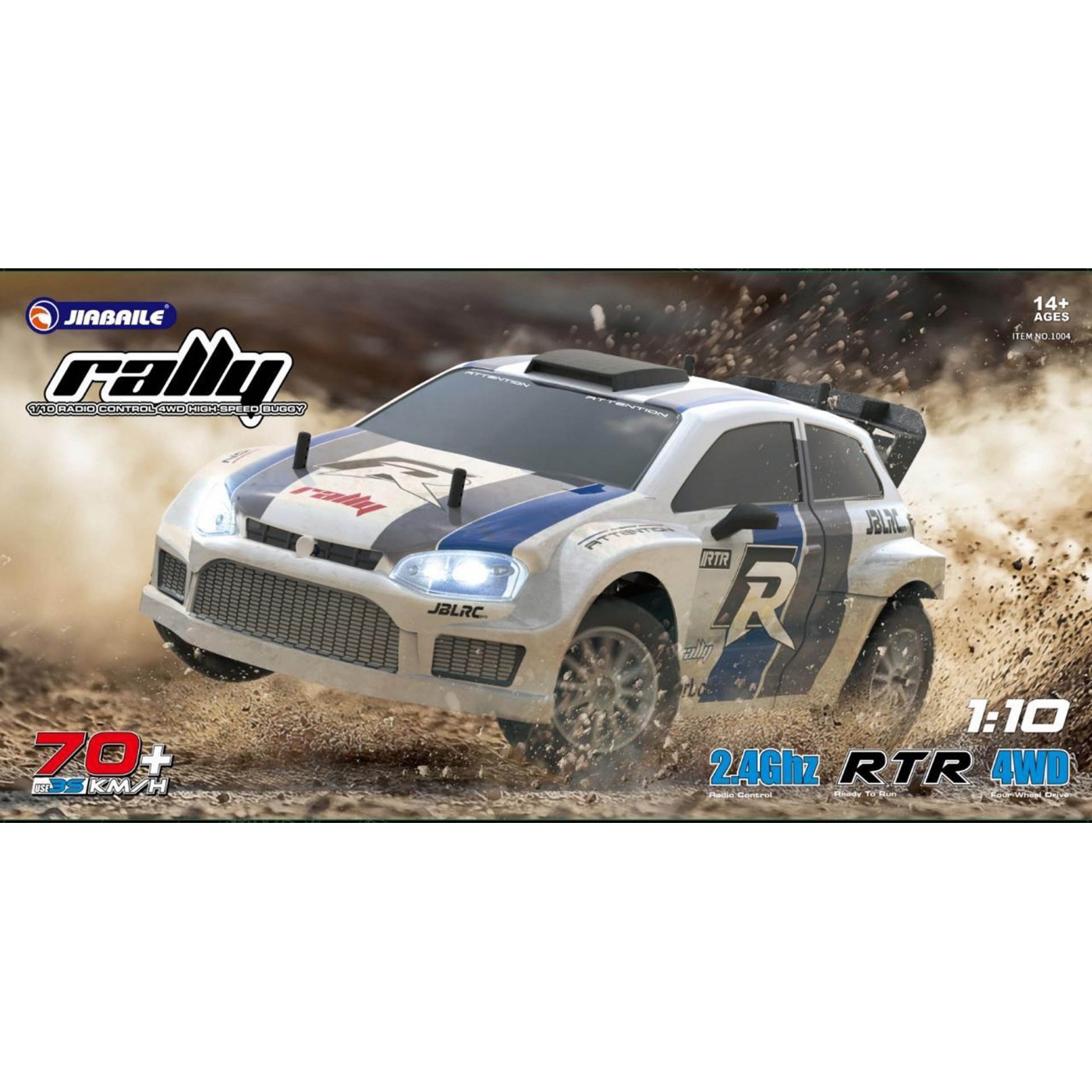 R/C terénne pretekárske auto RALLY 1:10 do 70 km/h