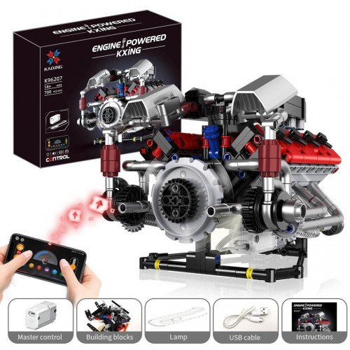 Sada tehál Motor s USB a svetlom 700el.
