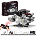 Sada tehál Motor s USB a svetlom 689el.