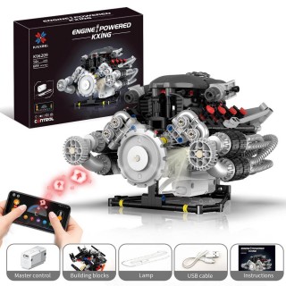 Sada tehál Motor s USB a svetlom 689el.