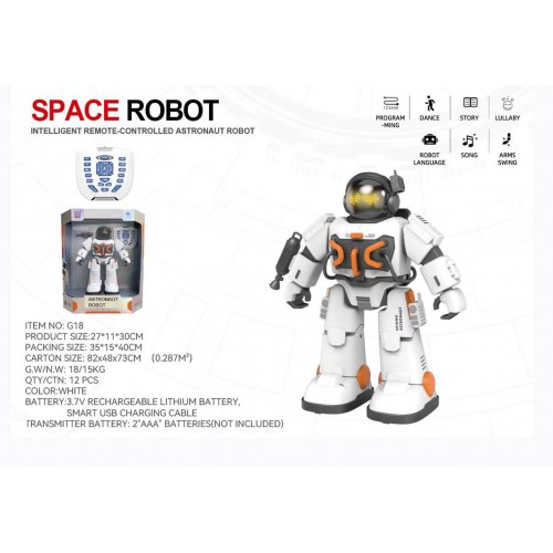 R/C SPACE ROBOT biely