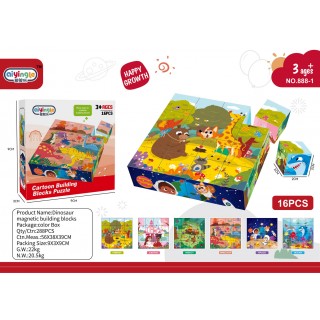 Sada mini magnetických kociek 16el.