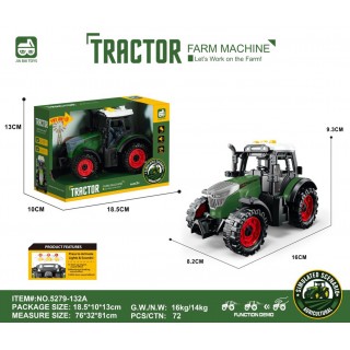 Traktor so svetelnou a zvukovou funkciou Tmavo zelená