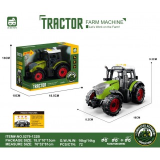 Traktor so svetelnou a zvukovou funkciou Jasne zelená
