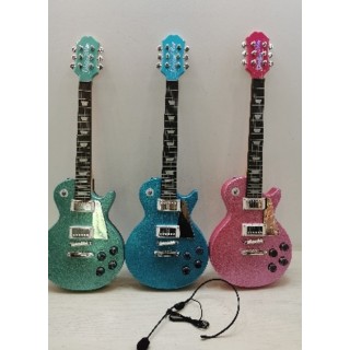 Elektrická gitara s mikrofónom Modrá