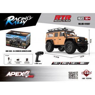 R/C terénne auto RTR APEX 4 1:16 Orange