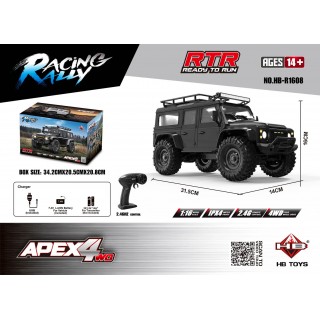 R/C terénne auto RTR APEX 4 1:16 Black