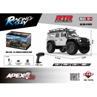 R/C terénne auto RTR APEX 4 1:16 biela
