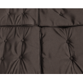 Veľká Záhradná hojdačka 4-os. Hnedá + Textil + Strecha + Nastaviteľné sedadlo + 4 Vankúše