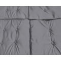 Veľká Záhradná hojdačka 4-os.Sivá + Textil + Strecha + Nastaviteľné sedadlo + 4 Vankúše