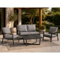 copy of Sada záhradného nábytku 6v1 Technorattan Sivý + Gauč + Vysoký stôl + 2 Kreslá + 2 Pufy + 12 Vankúšov
